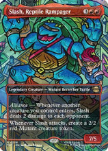 Slash, Reptile Rampager (Borderless) (TMT-208) - Teenage Mutant Ninja Turtles Foil