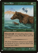 River Bear (PLST-P02-144) - The List