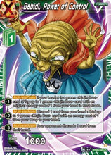 Babidi, Power of Control (BT30-045) - Three Glorious Fighters
