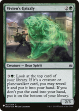 Vivien's Grizzly (PLST-WAR-182) - The List
