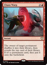 Chaos Warp (SOC-239) - Commander: Secrets of Strixhaven