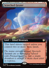 Scorched Geyser (Extended Art) (SOC-102) - Commander: Secrets of Strixhaven