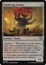 Sundering Archaic (SOS-003) - Secrets of Strixhaven Foil