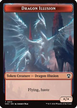Dragon Illusion // Elemental (0002) Double-Sided Token (SOC-13 // 2) - Commander: Secrets of Strixhaven