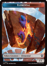 Elemental (0021) // Phyrexian Myr Double-Sided Token (SOC-21 // 8) - Commander: Secrets of Strixhaven Foil