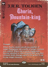 Thorin, Mountain-king (Borderless) (HOB-243) - The Hobbit Foil