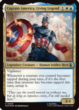 Captain America, Living Legend (Surge Foil) (MSH-449) - Marvel Super Heroes Foil