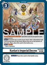 Kunlun's Imperial Decree (EX12-075) - Digital World Shambala Foil