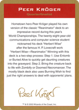 Peer Kroger Bio [World Championship Decks 2003]