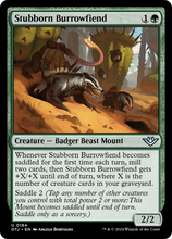 Stubborn Burrowfiend [Outlaws of Thunder Junction]