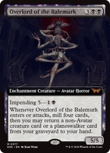 Overlord of the Balemurk (DSK-377) - Duskmourn: House of Horror: (Extended Art, nyxtouched) Foil