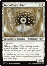Fear of Surveillance (DSK-011) - Duskmourn: House of Horror Foil