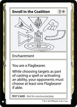 Enroll in the Coalition [Mystery Booster Playtest Cards]