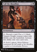 Call the Bloodline (PLST-SOI-103) - The List