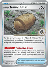 Antique Armor Fossil 72 - ME05 Pitch Black Reverse Holofoil