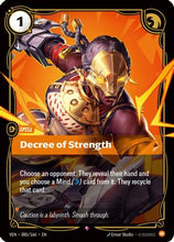 Decree of Strength (085/166) - Vendetta Foil