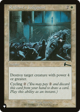 Radiant's Judgment (PLST-ULG-22) - The List