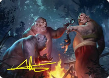Tom, Bert, and William Art Card (Gold-Stamped Signature) (ASHOB-025) - Art Series: The Hobbit