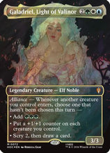 Galadriel, Light of Valinor (Borderless) (Surge Foil) (HOC-072) - The Hobbit: Eternal-Legal Foil
