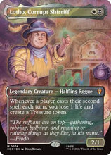 Lotho, Corrupt Shirriff (Borderless) (Surge Foil) (HOC-074) - The Hobbit: Eternal-Legal Foil