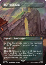 The Black Gate (Borderless) (Surge Foil) (HOC-087) - The Hobbit: Eternal-Legal Foil
