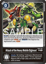 Attack of the Heavy Mobile Digimon! (BT9-102) - Limited Card Pack -Final Crest- Foil
