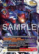 Chronomon: Destroy Mode (BT26-060) - Timeless Bonds Foil