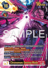 Chronomon: Destroy Mode (Alternate Art) (BT26-060) - Timeless Bonds Foil