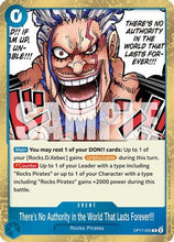 There's No Authority in the World That Lasts Forever!!! (OP17-055) - The World's Strongest Warriors Foil