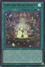 Clown Crew Matinee Operatics (MAMO-EN110) - Magnificent Monsters 1st Edition