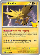 Zapdos - 055/128 055/128 - ME 30th Celebration Holofoil