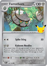 Ferrothorn 104 - ME 30th Celebration Holofoil