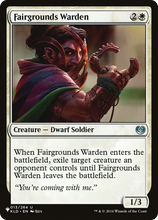 Fairgrounds Warden (PLST-KLD-13) - The List