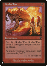 Seal of Fire (PLST-NEM-98) - The List