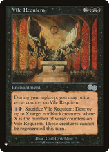 Vile Requiem (PLST-USG-167) - The List