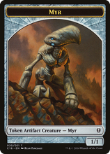 Myr // Bird (002) Double-Sided Token [Commander 2016 Tokens]