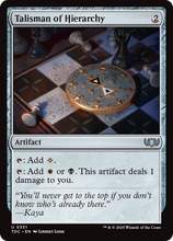 Talisman of Hierarchy (TDC-331) - Commander: Tarkir: Dragonstorm