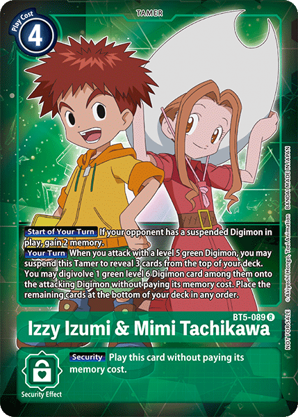 Izzy Izumi & Mimi Tachikawa [BT5-089] (Buy-A-Box Promo) [Battle of Omni]