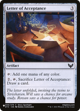Letter of Acceptance (PLST-STX-256) - The List