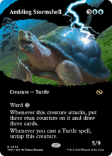 Ambling Stormshell (Borderless) (TDM-332) - Tarkir: Dragonstorm Foil