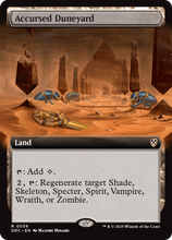 Accursed Duneyard (Extended Art) (-036) - Commander: Aetherdrift
