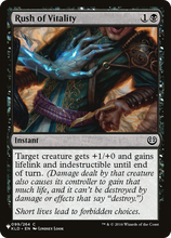 Rush of Vitality (PLST-KLD-99) - The List