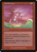 Thunderclap (PLST-MMQ-219) - The List