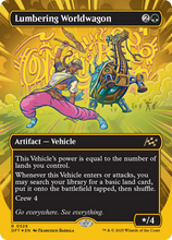 Lumbering Worldwagon (Borderless) (First-Place Foil) (-528) - Aetherdrift