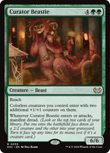 Curator Beastie (DSC-030) - Duskmourn: House of Horror Commander Foil