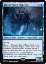 Fear of Sleep Paralysis (DSC-012) - Duskmourn: House of Horror Commander: (nyxtouched) Foil