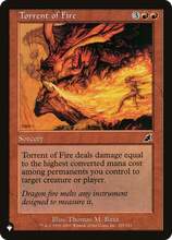 Torrent of Fire (PLST-SCG-107) - The List