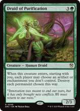 Druid of Purification (-049) - Commander: Aetherdrift
