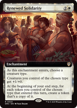 Renewed Solidarity (Extended Art) (-023) - Commander: Aetherdrift