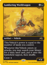 Lumbering Worldwagon (First-Place Foil) (-467) - Aetherdrift